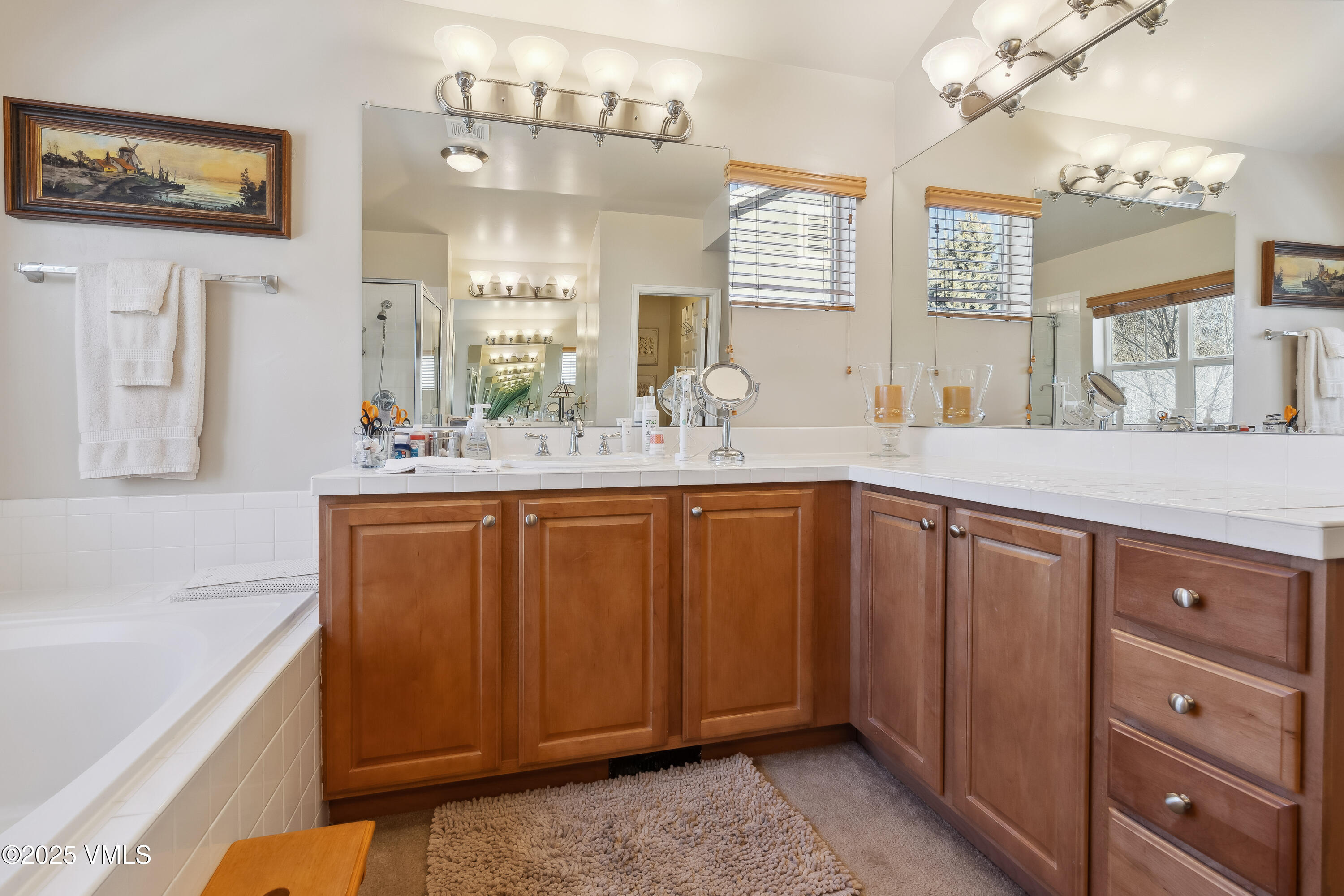 206 Mayer Street Eagle, CO 81631 - Photo 25 of 38 a bathroom with a sink double vanity and a mirror