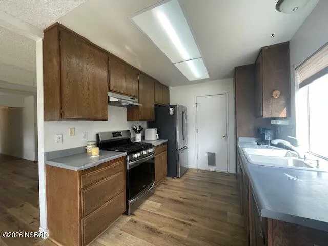 a view of a pool with a yard