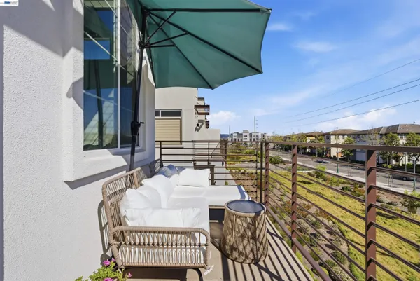 a view of balcony and patio