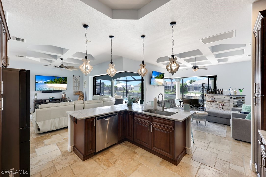 208 Southwest 15th Street Cape Coral, FL 33991 - Photo 9 of 50 a kitchen with lots of counter top space
