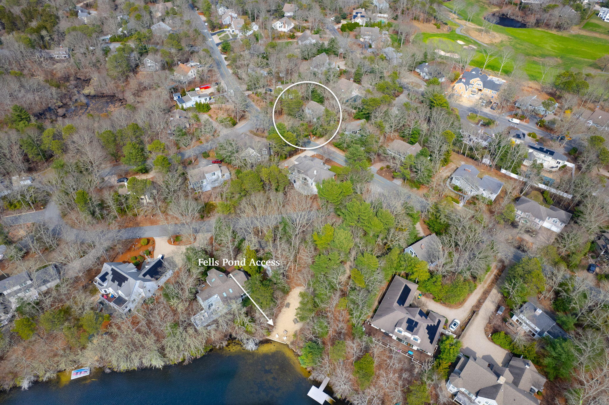 213 Fells Pond Road Mashpee, MA 02649 - Photo 9 of 50 7-web-or-mls-Fells Pond aerials Marked-8