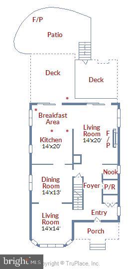 448 Forest Beach Road Annapolis, MD 21409 - Photo 101 of 105 Main level floor plan