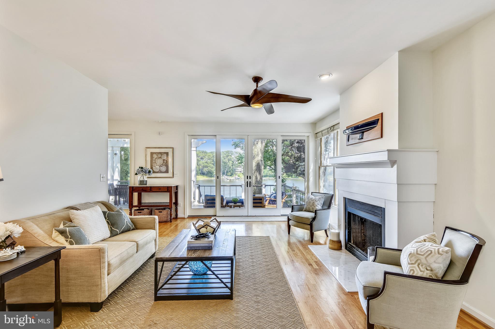 448 Forest Beach Road Annapolis, MD 21409 - Photo 28 of 105 Fireplace and ceiling fan