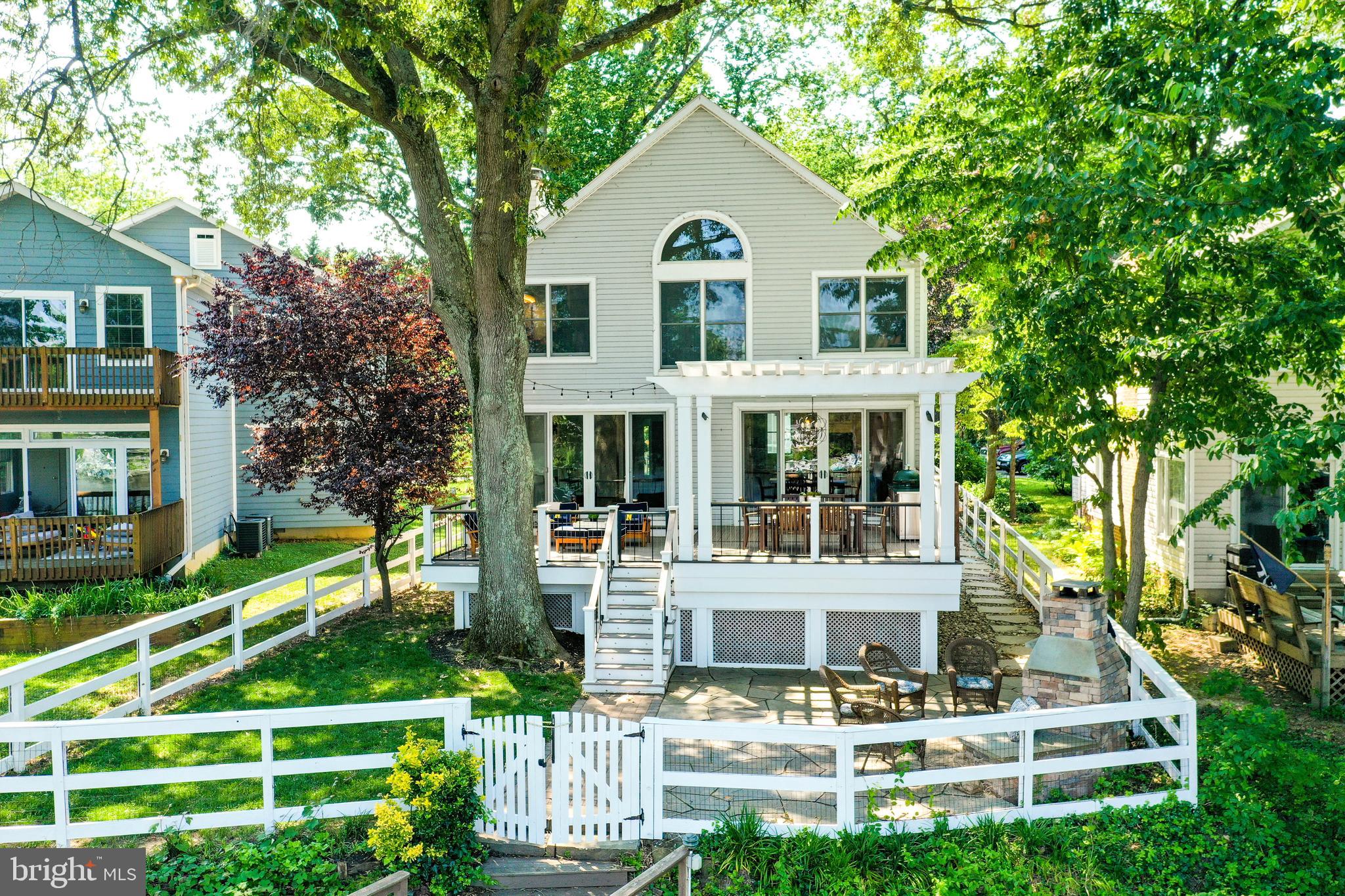 448 Forest Beach Road Annapolis, MD 21409 - Photo 80 of 105 Rear view, extensive lighting