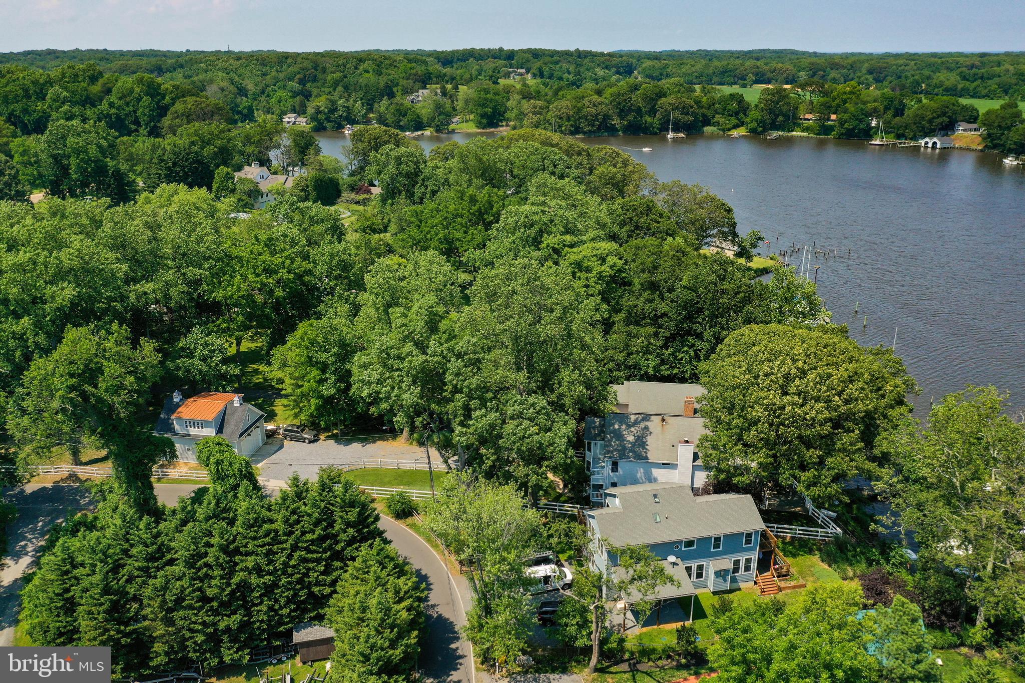 448 Forest Beach Road Annapolis, MD 21409 - Photo 98 of 105 Arial view showing garage and home