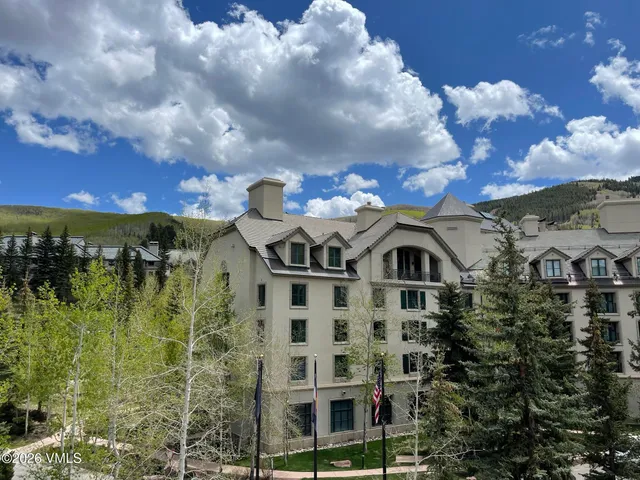 a front view of a residential apartment building