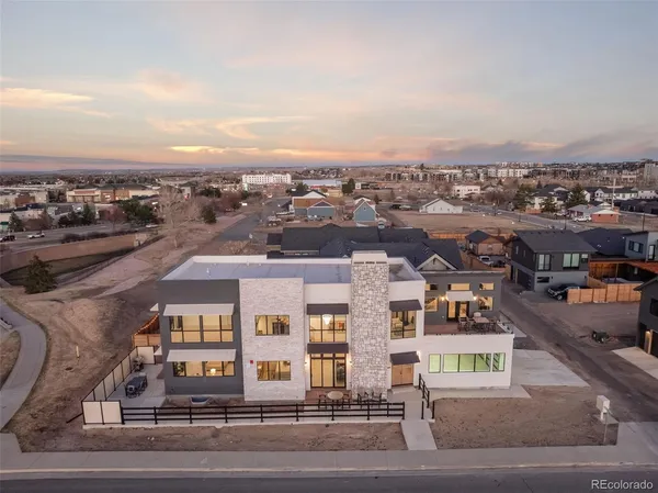 an aerial view of residential houses
