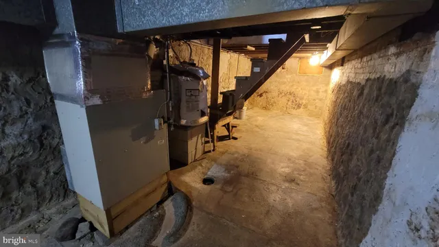 a view of storage and utility room