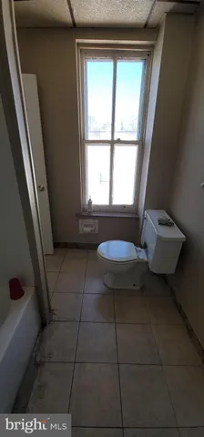 a bathroom with a tub