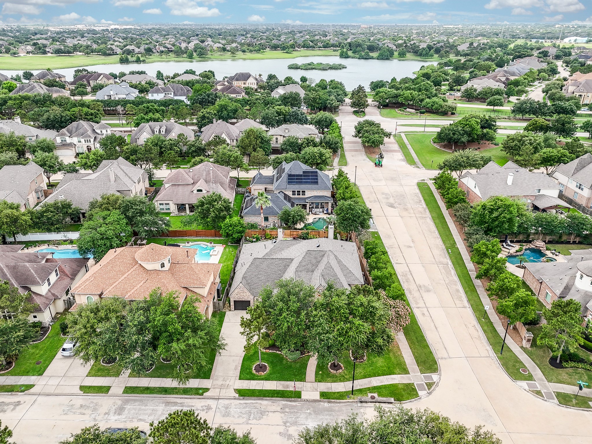 27427 Guthrie Ridge Lane Katy, TX 77494 - Photo 3 of 48 an aerial view of residential houses with outdoor space and city view
