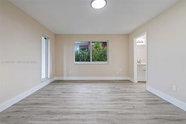 a view of an empty room