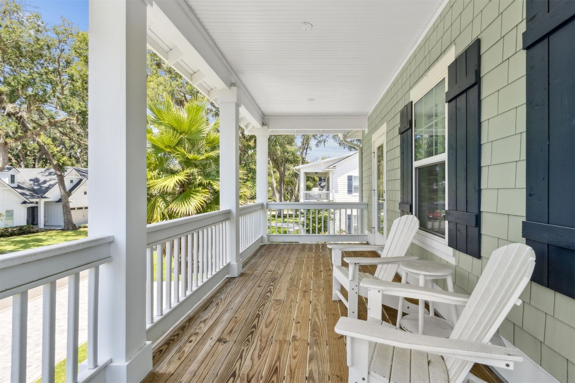 2930 Riverbend Walk Fernandina Beach, FL 32034 - Photo 41 of 60 a view of balcony with furniture and garden