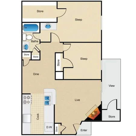 $1,180 | 8110 Creekbend Drive, Unit 115, Houston, TX 77071