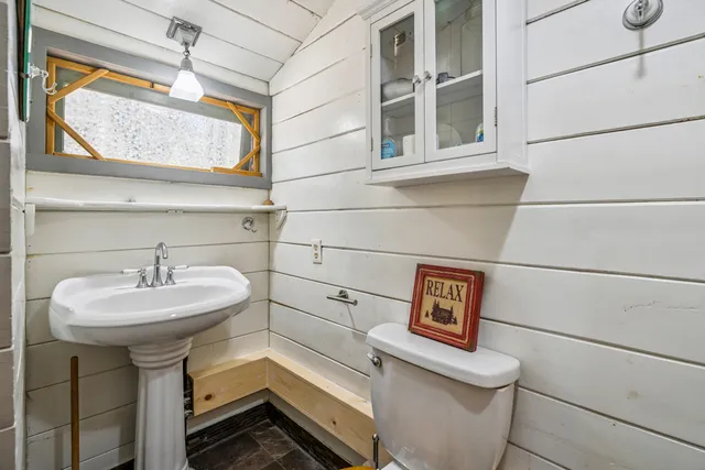 a view of a storage and utility room