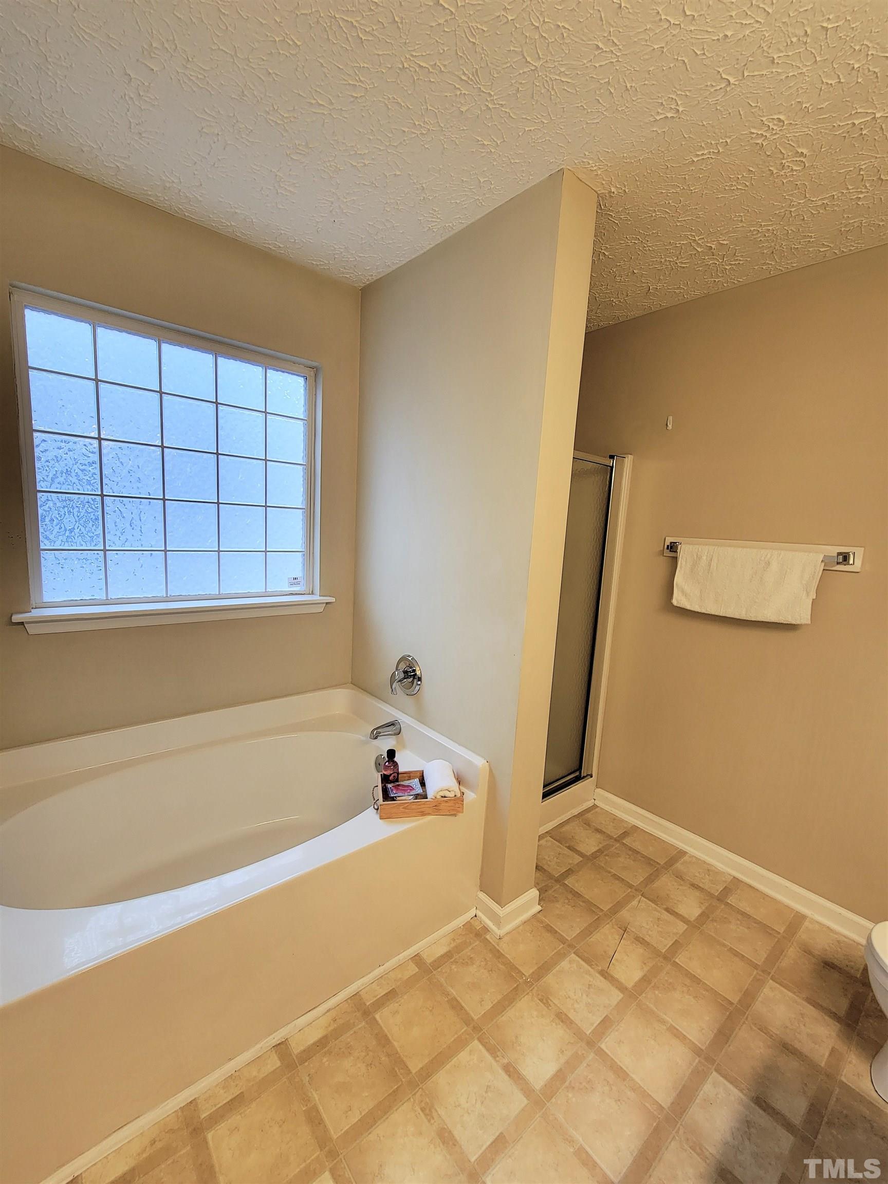 4237 Palafox Court Raleigh, NC 27604 - Photo 15 of 20 a bathroom with a bathtub and next to a window