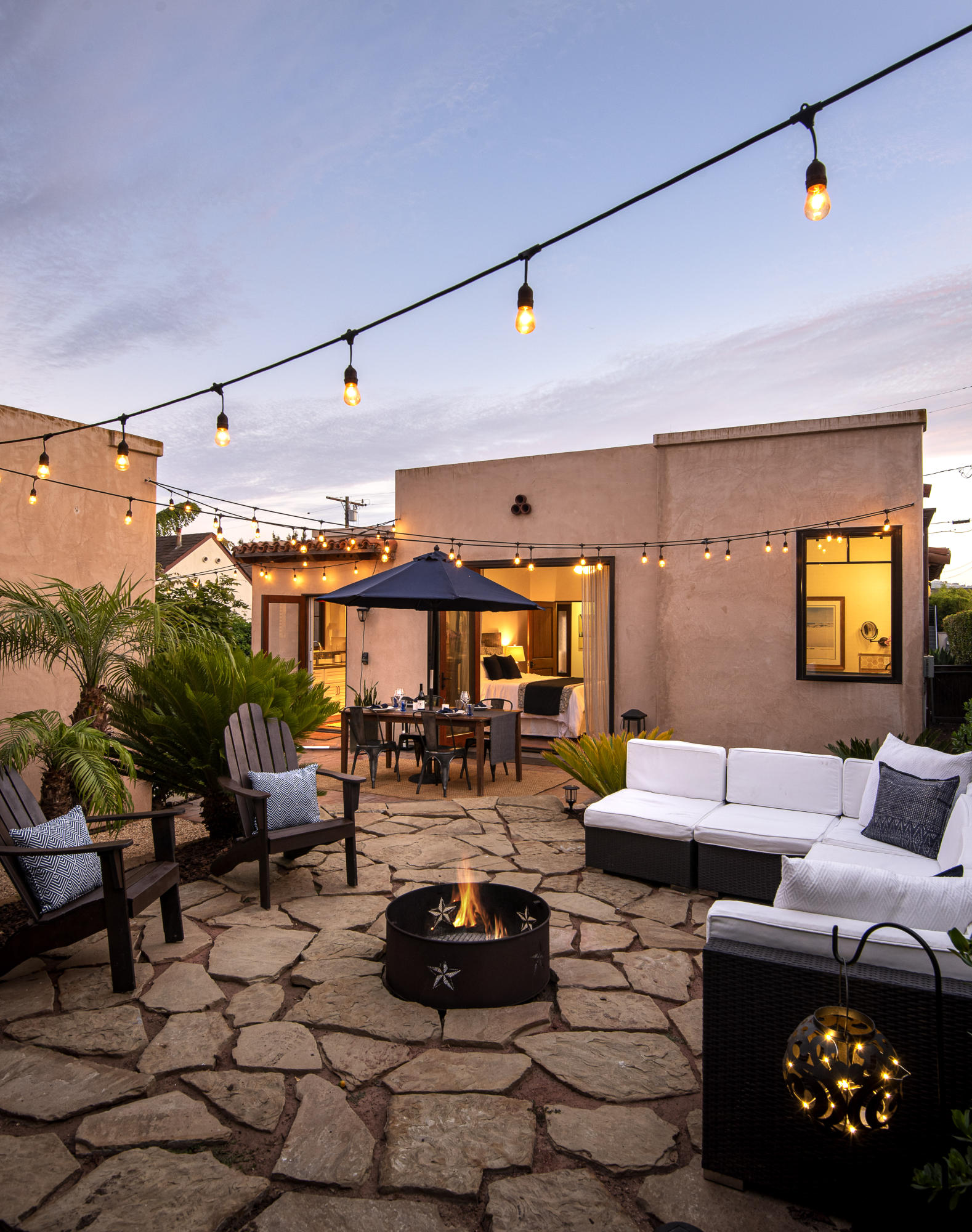 828 Spring Street Santa Barbara, CA 93103 - Photo 16 of 18 TwilightVerticalFire