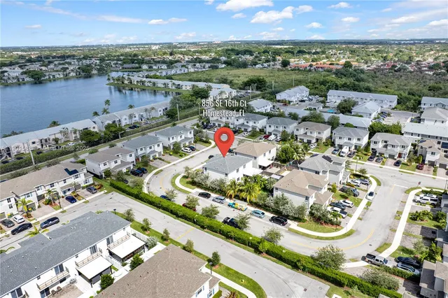 an aerial view of a city