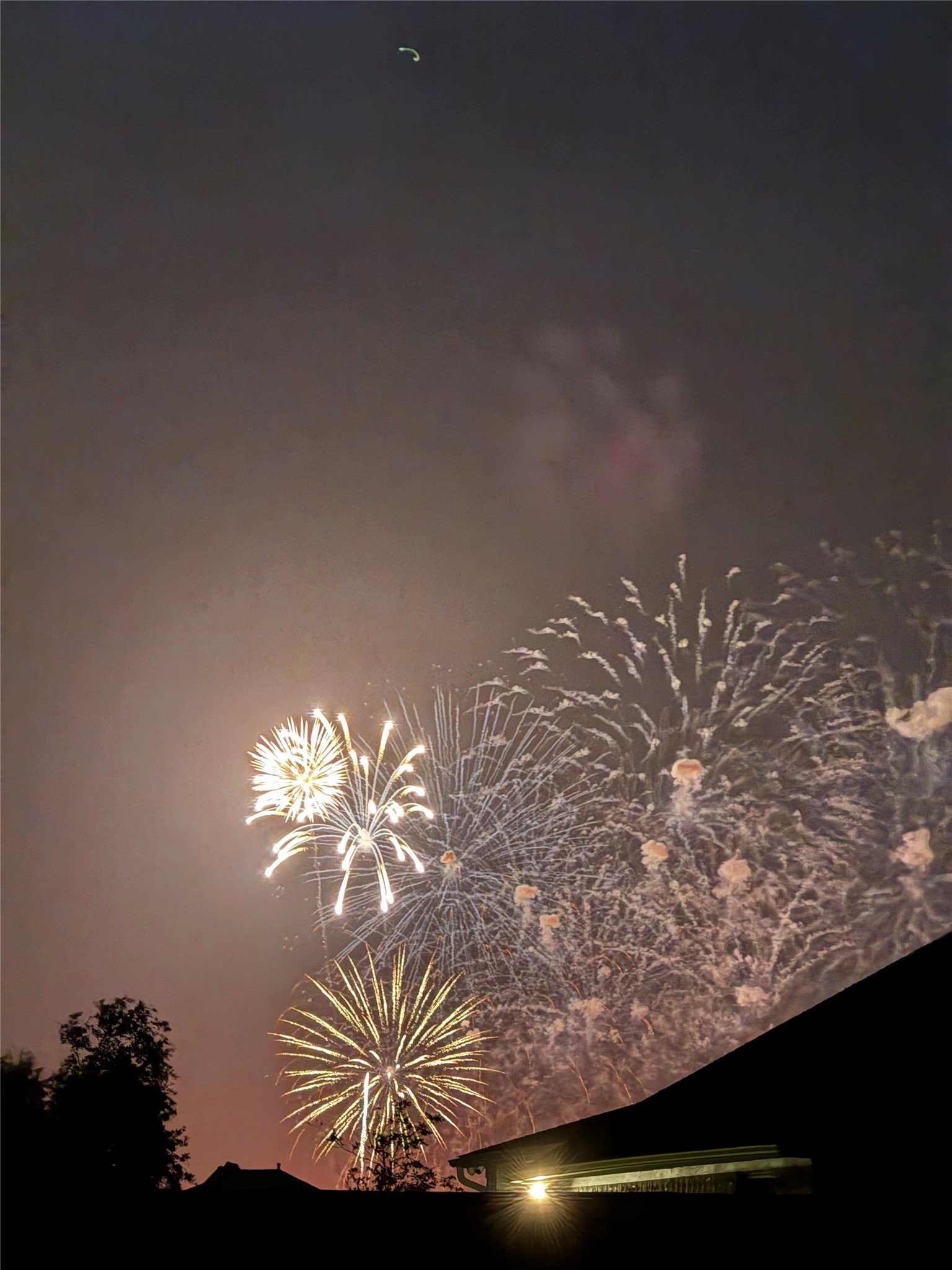 9538 Sanger Way Manvel, TX 77578 - Photo 45 of 50 View of the neighborhood fireworks display on July 4th, captured by the homeowner.