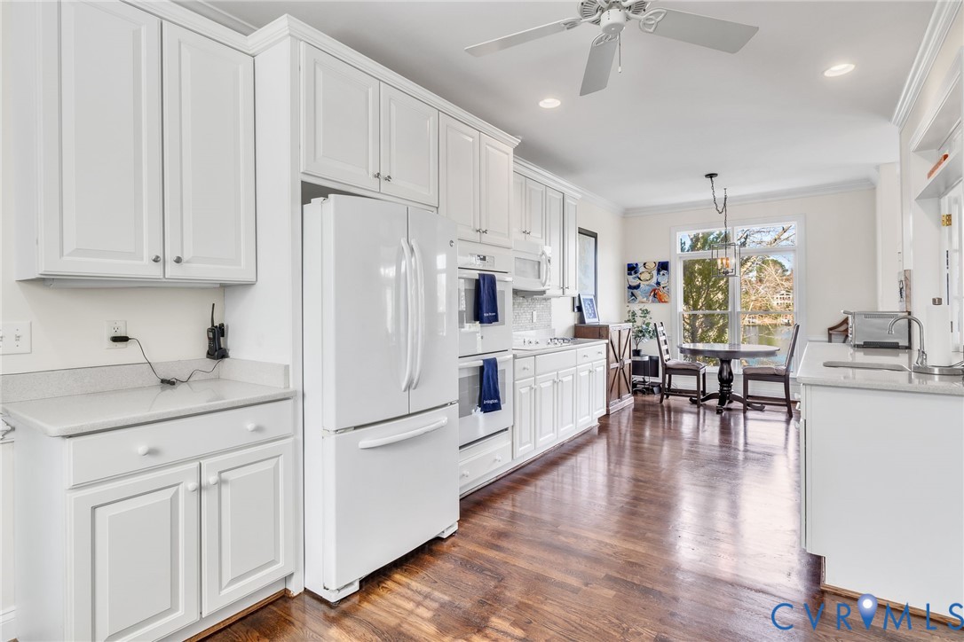 5337 Irvington Road White Stone, VA 22578 - Photo 26 of 53 Kitchen featuring white cabinetry, white appliance