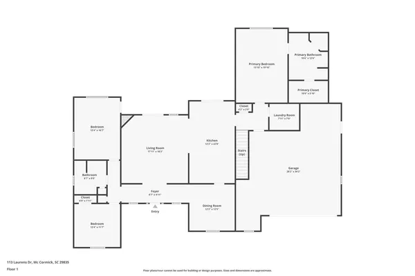 $459,900 | 113 Laurens Drive, McCormick, SC 29835