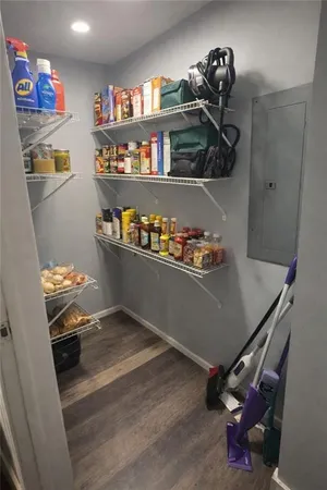 a room with storage and utility