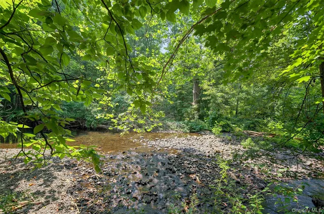 a backyard of a house with a tree
