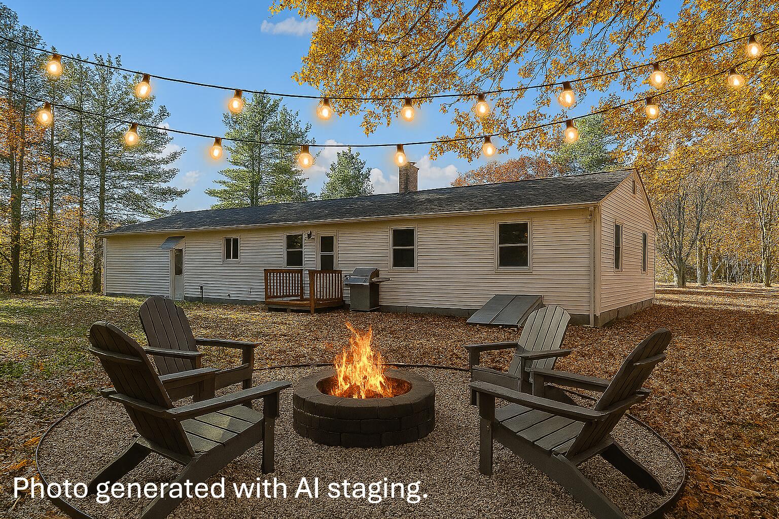 136 Shaker Road Gray, ME 04039 - Photo 20 of 22 AI backyard labeled