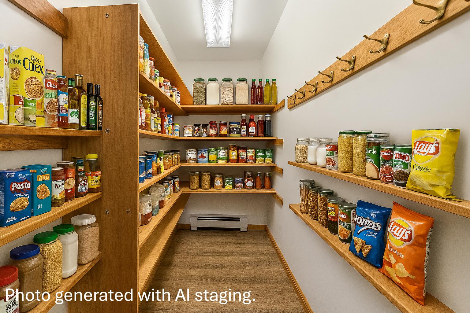 136 Shaker Road Gray, ME 04039 - Photo 7 of 22 AI pantry labeled