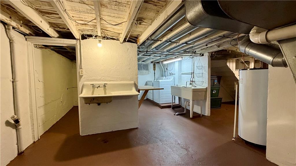 1425 Freeport Road Cheswick, PA 15024 - Photo 38 of 45 BASEMENT FLOOR PLAN FROM UTILITY ROOM TO 2ND STORAGE ROOM, LAUNDRY AND GAME ROOM. ALSO HAS EXTERIOR ACCESS!