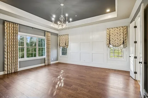 a living room with a fireplace