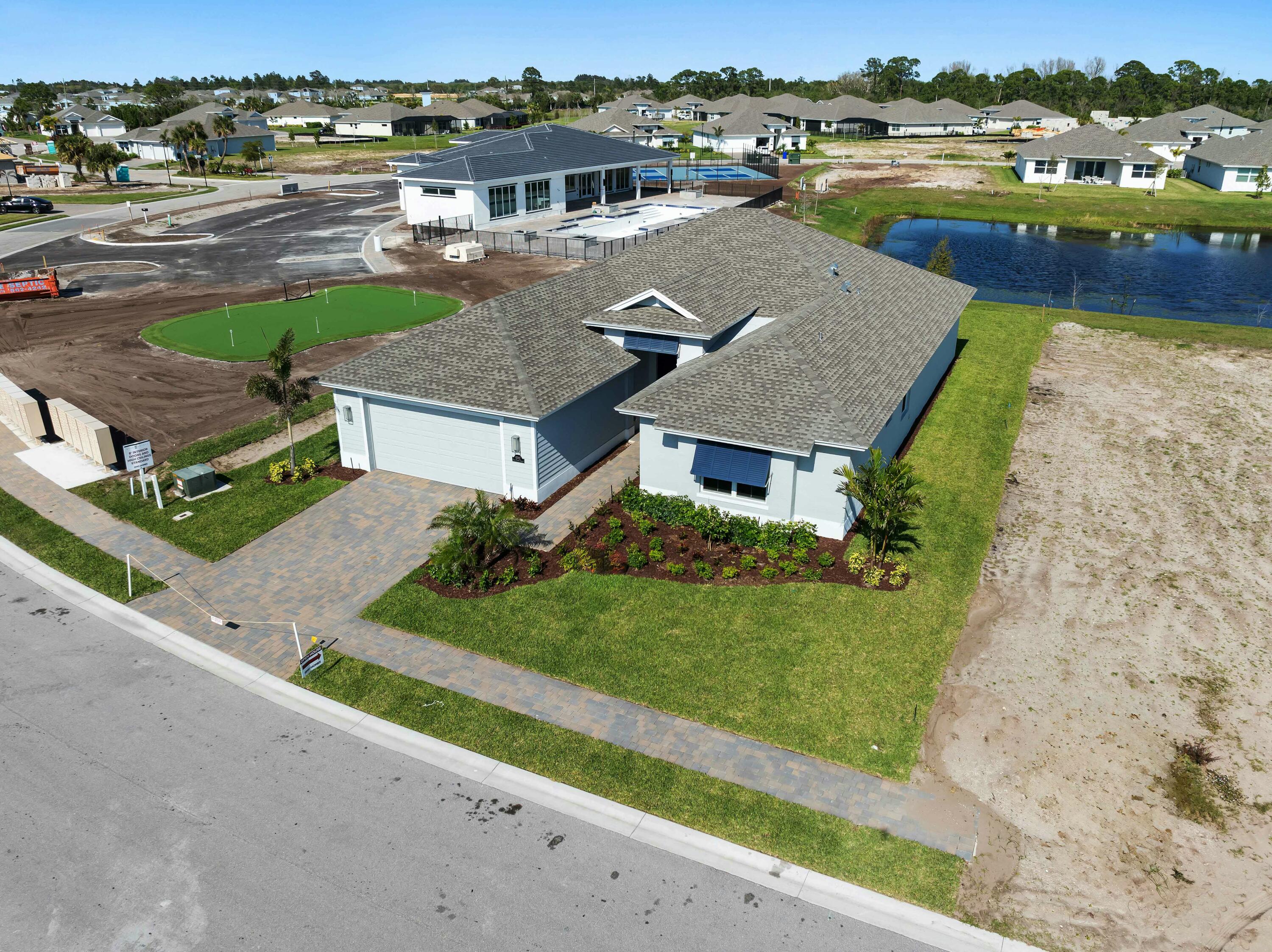 6382 High Pointe Circle Vero Beach, FL 32967 - Photo 48 of 55 an aerial view of residential houses with outdoor space and river