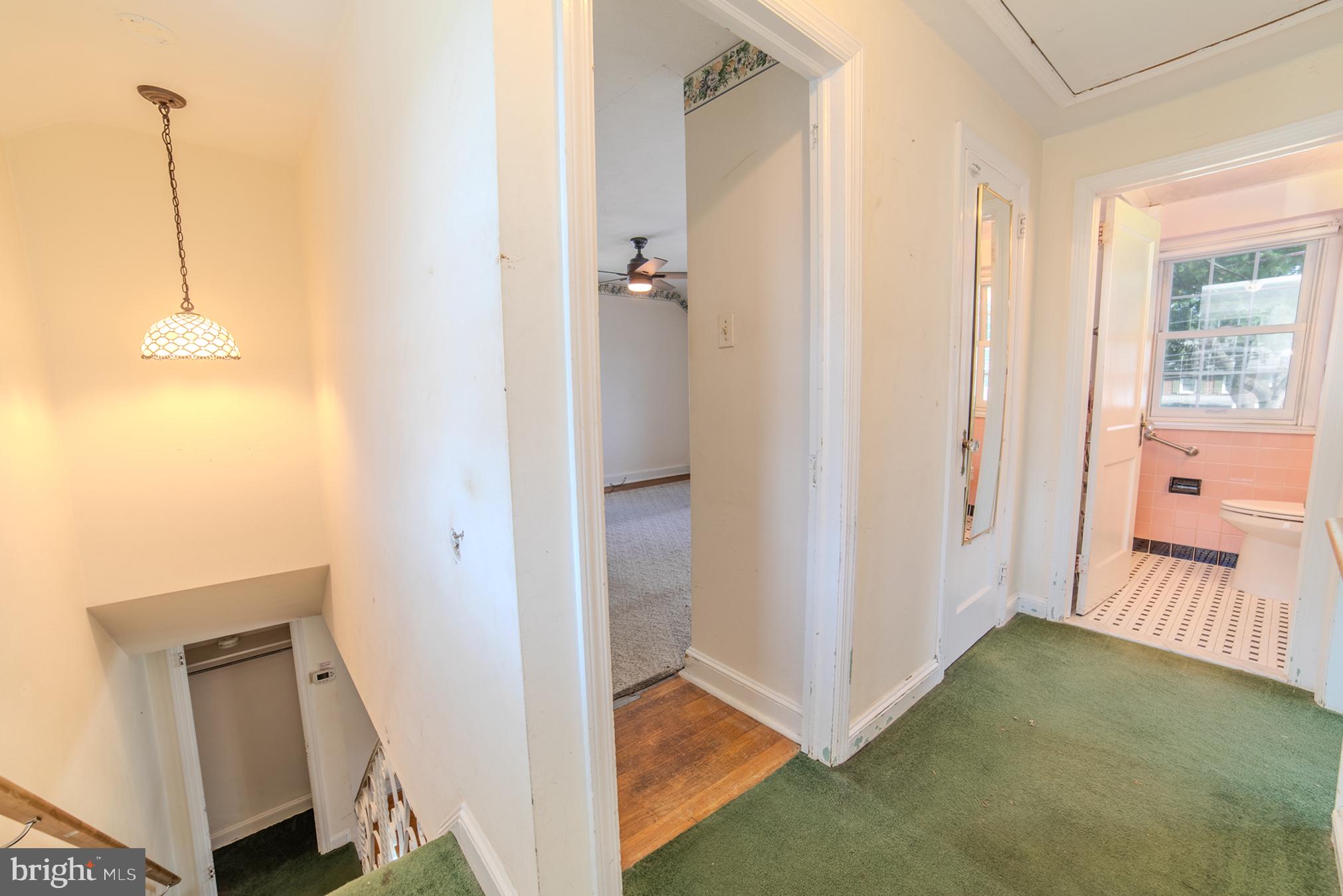 304 Earlington Road Havertown, PA 19083 - Photo 12 of 26 a view of a hallway with closet and a livingroom view