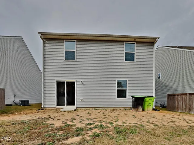 a backyard of a house