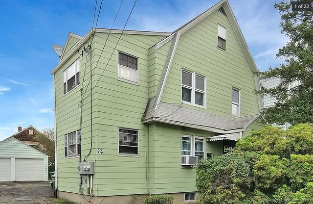 a front view of a house