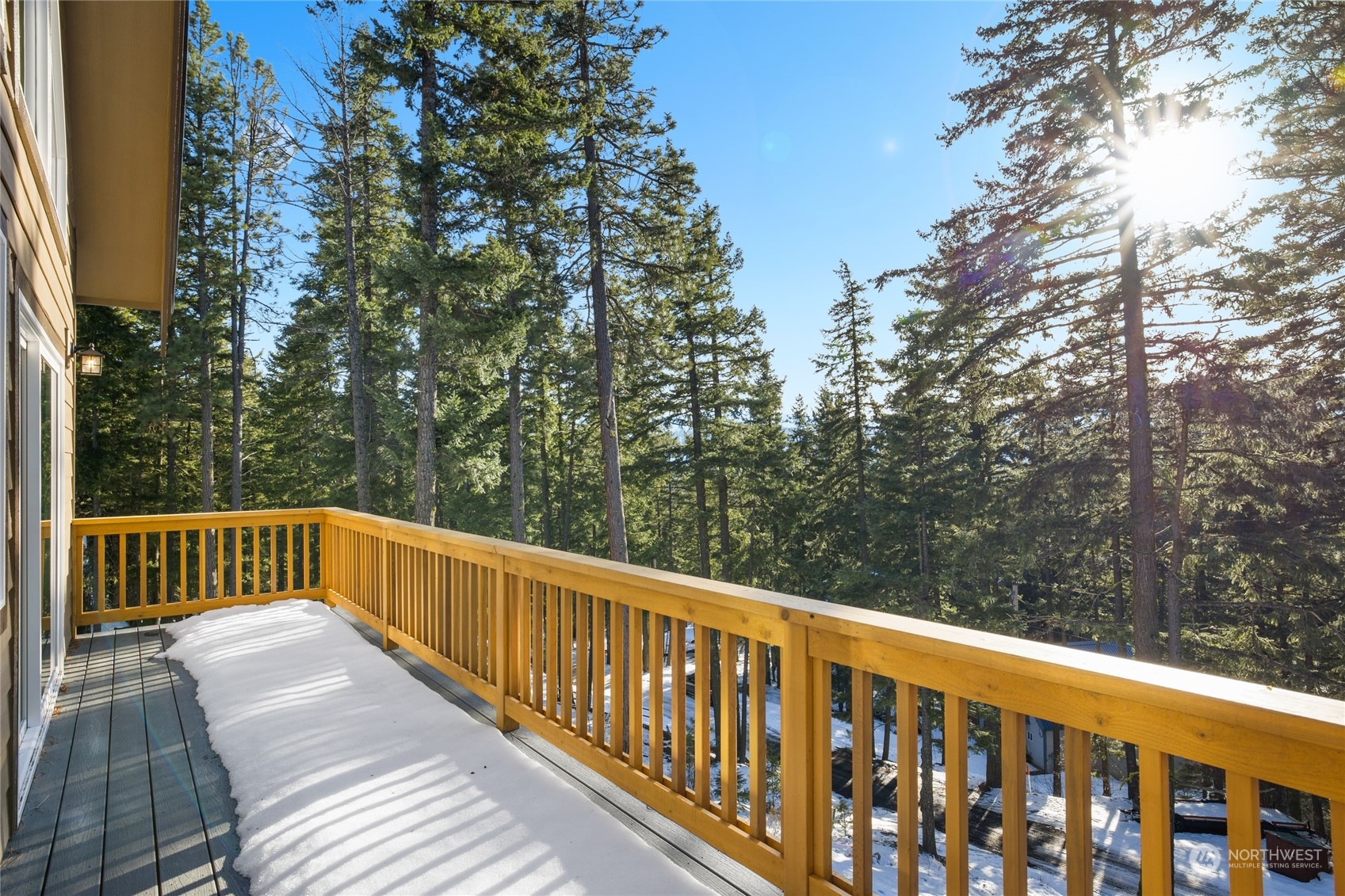 1089 Highland Loop Ronald, WA 98940 - Photo 13 of 40 a view of balcony with deck and trees