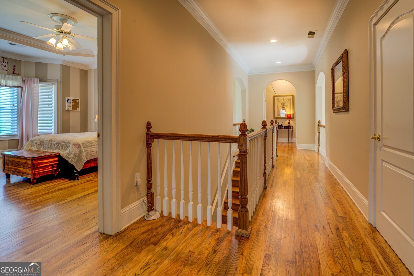 20207 State Highway 11 Monticello, GA 31064 - Photo 101 of 159 a view of a room with wooden floor and stairs
