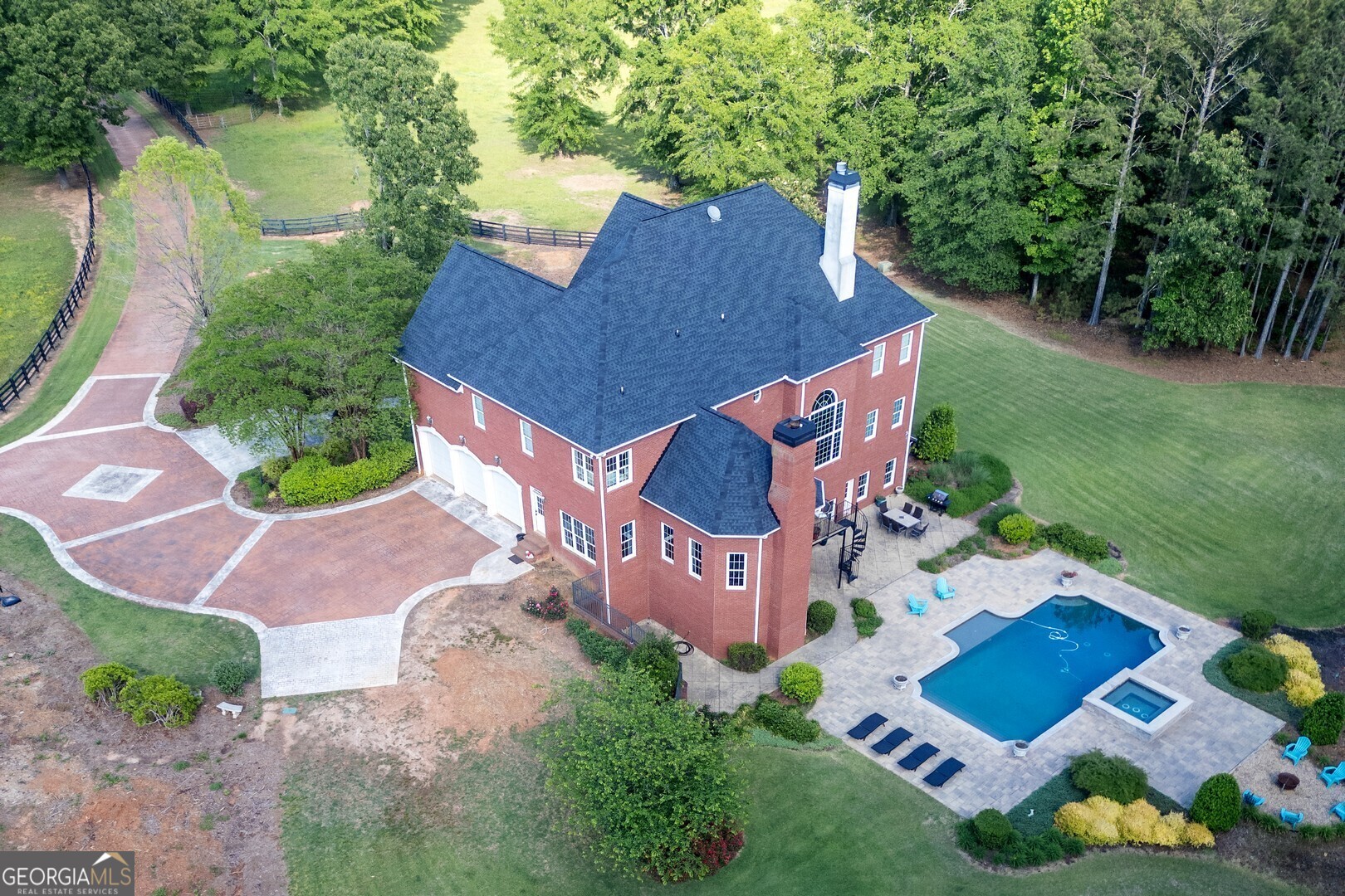 20207 State Highway 11 Monticello, GA 31064 - Photo 8 of 159 an aerial view of a house with outdoor space and street view