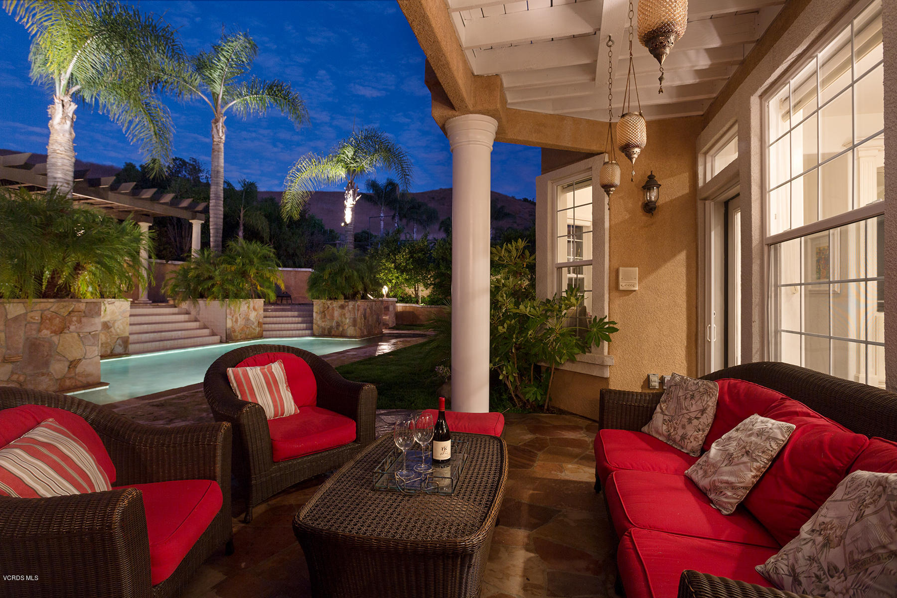 558 Rustic Hills Drive Simi Valley, CA 93065 - Photo 40 of 50 a outdoor living space with furniture and a fireplace