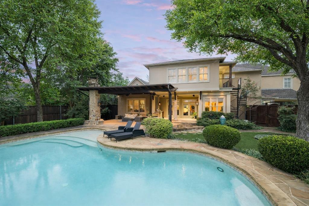 4422 Pomona Road Dallas, TX 75209 - Photo 30 of 34 a view of a house with sitting area and garden