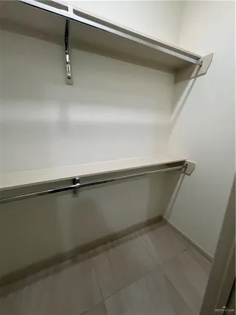 a close view of a closet