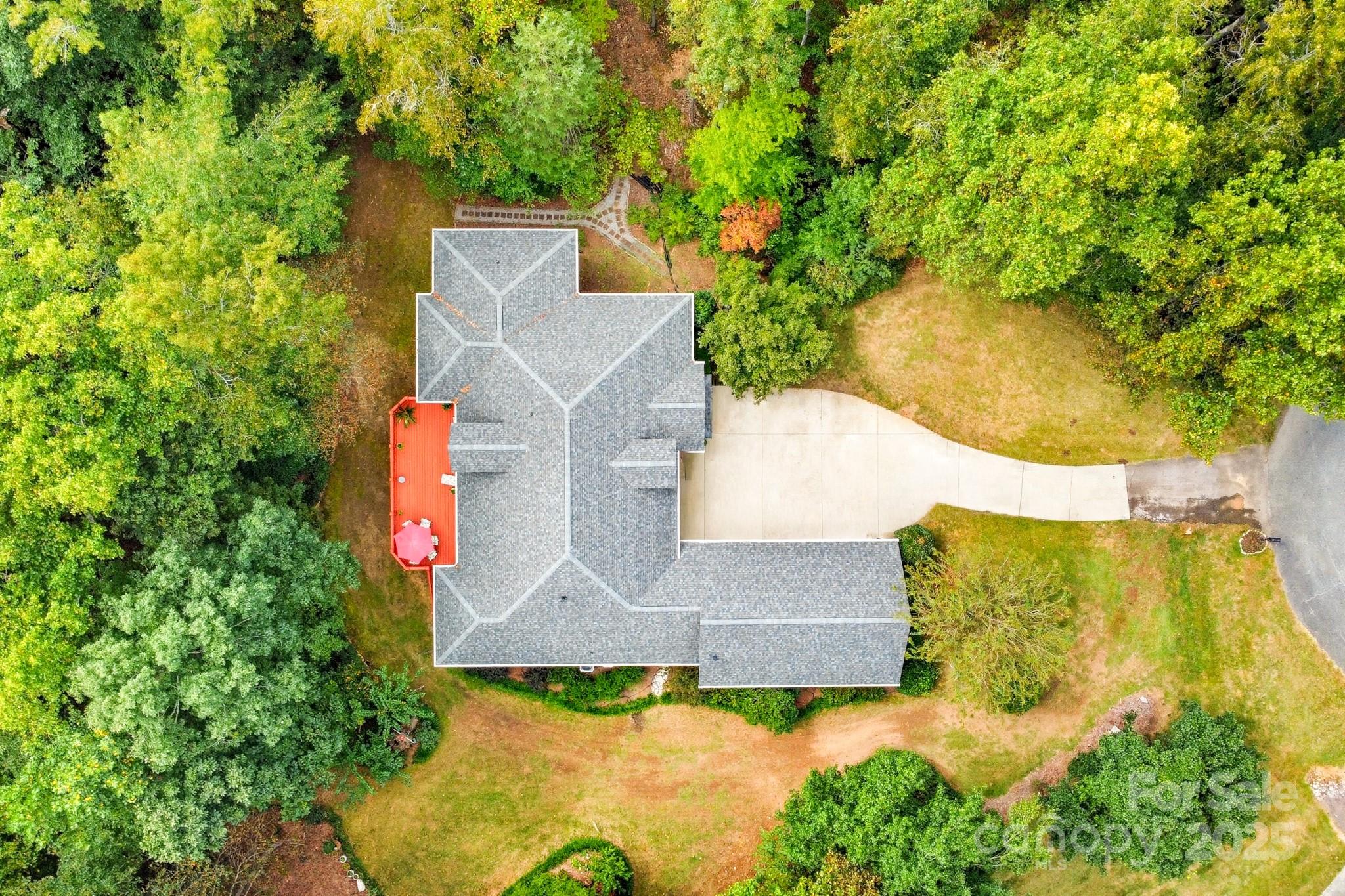 316 Brigadier Drive Clover, SC 29710 - Photo 40 of 47 an aerial view of a house with swimming pool