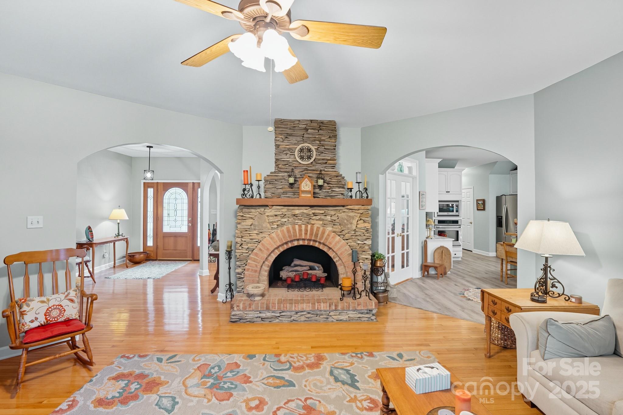 316 Brigadier Drive Clover, SC 29710 - Photo 9 of 47 a living room with furniture and a fireplace