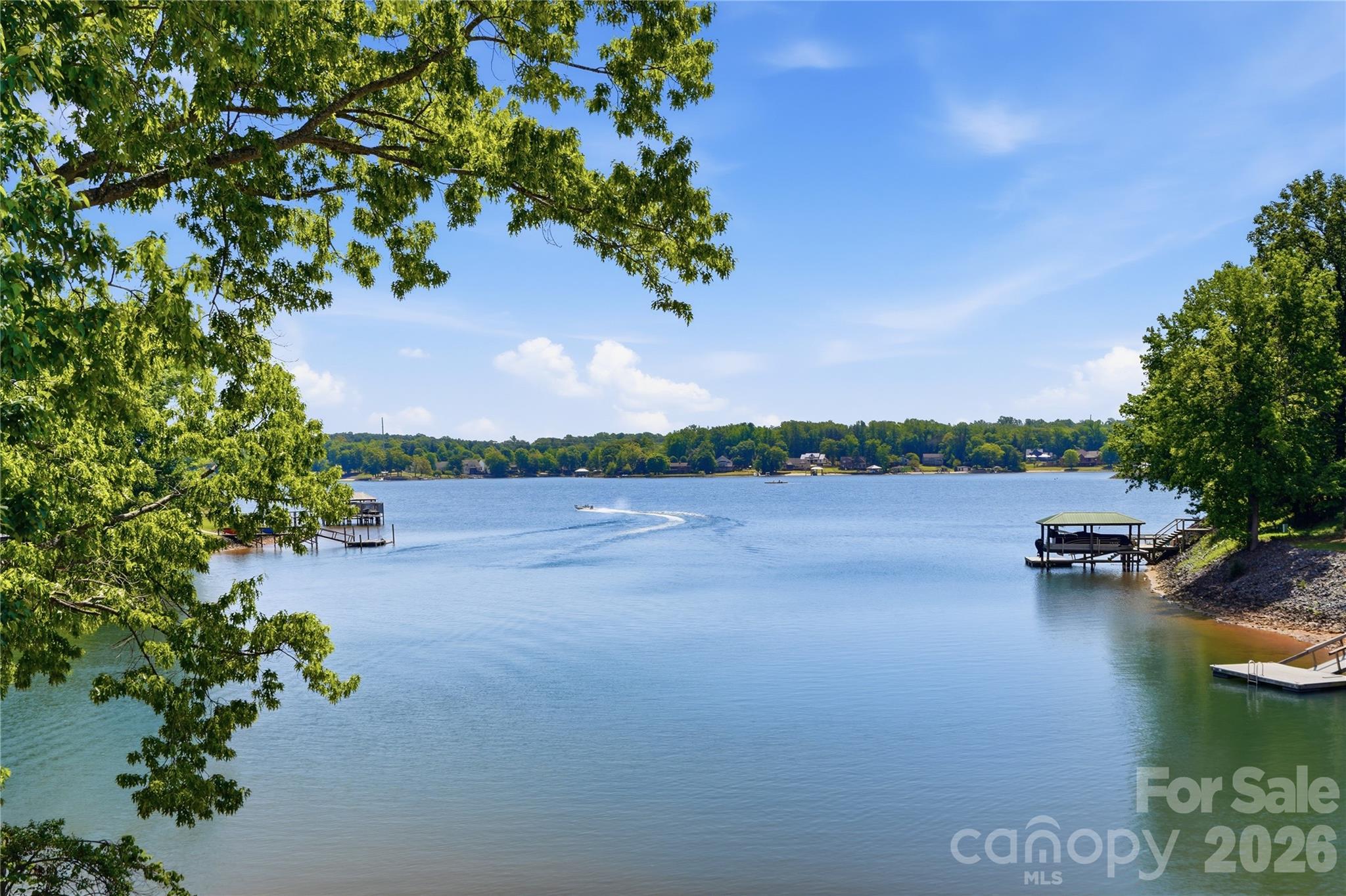 19011 Kailua Circle Tega Cay, SC 29708 - Photo 17 of 48 a view of a lake with houses in the back