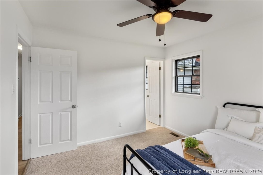 742 Newport Road Fayetteville, NC 28314 - Photo 28 of 47 Primary Bedroom - New Fan/Light Combo, Carpet, and Paint