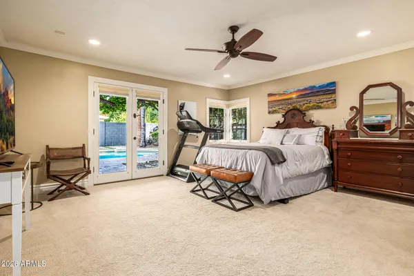 a bathroom with a tub and shower