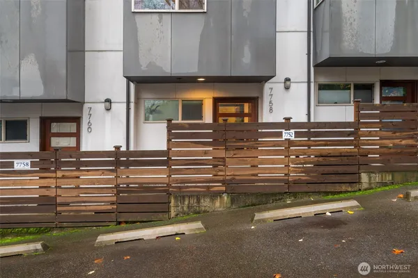 a view of a house with a garage