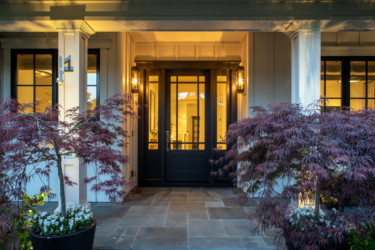 1 Princeton Road Menlo Park, CA 94025 - Photo 1 of 1 a front view of a house with a garden