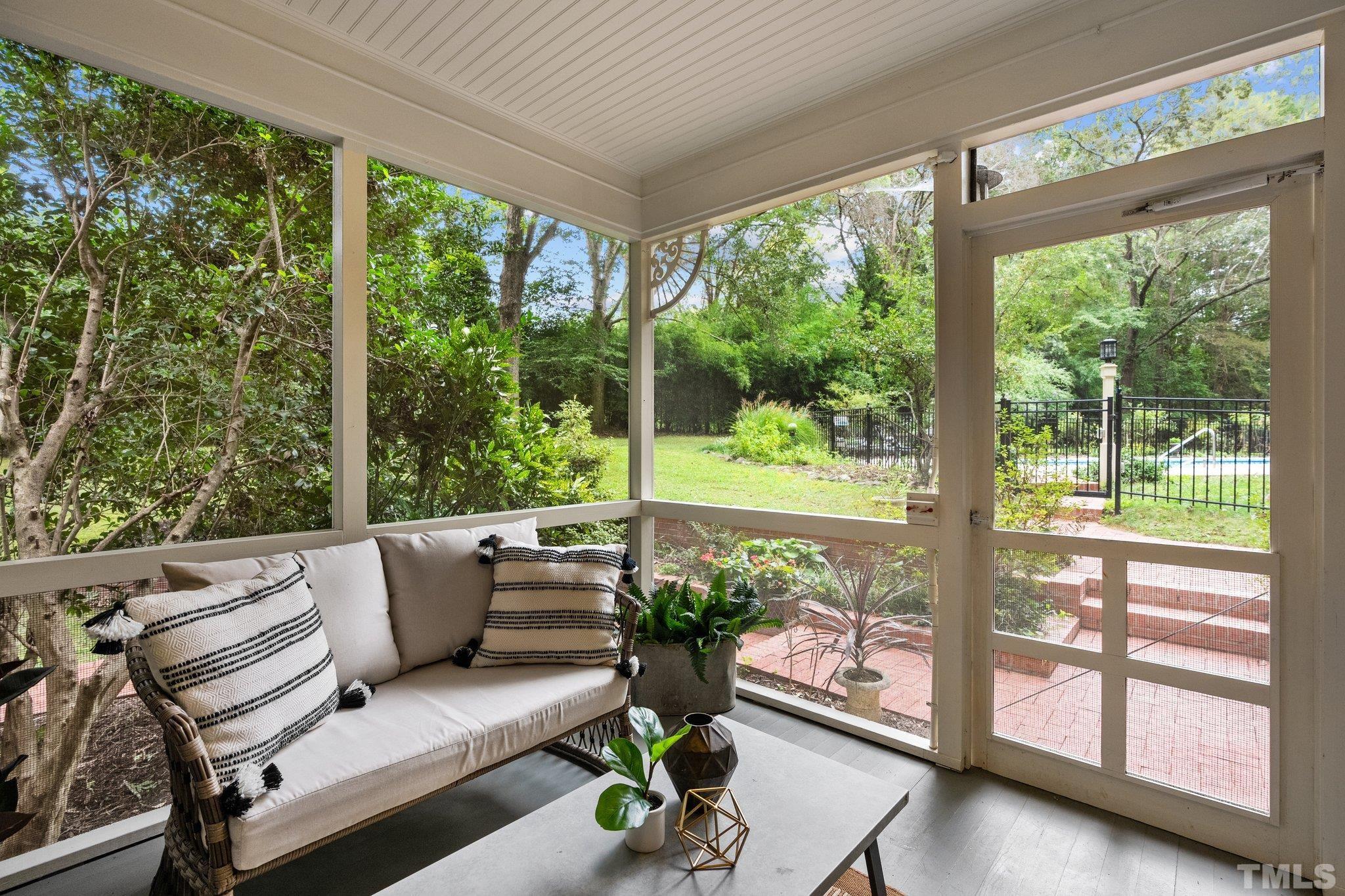 386 St Marys Road Hillsborough, NC 27278 - Photo 32 of 64 a living room with patio and furniture