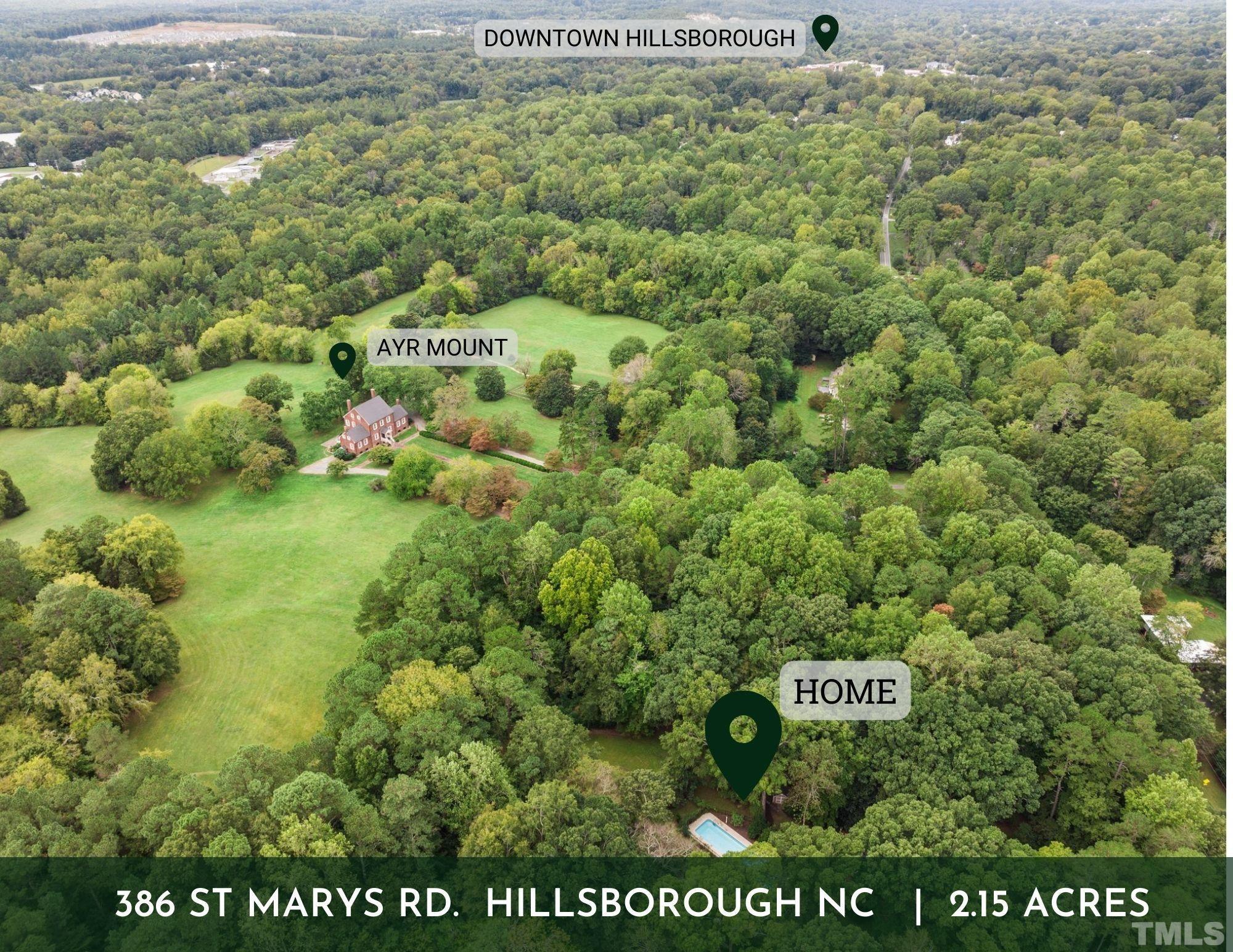 386 St Marys Road Hillsborough, NC 27278 - Photo 60 of 64 a view of a sign board