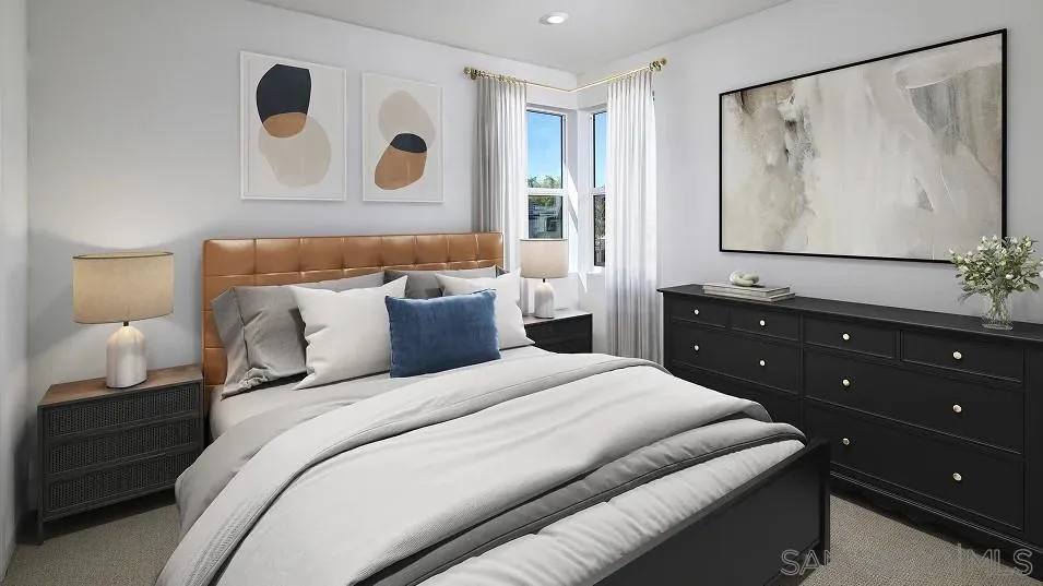 2312 Loker Way Oceanside, CA 92054 - Photo 4 of 20 a bedroom with a bed and a dresser